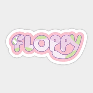 Floppy is bunny rabbit Dogs Sticker